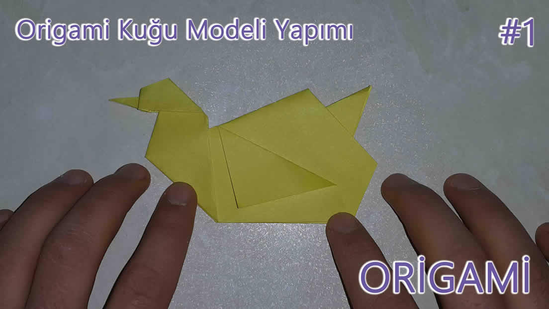Origami Kuğu Modeli Yapımı
